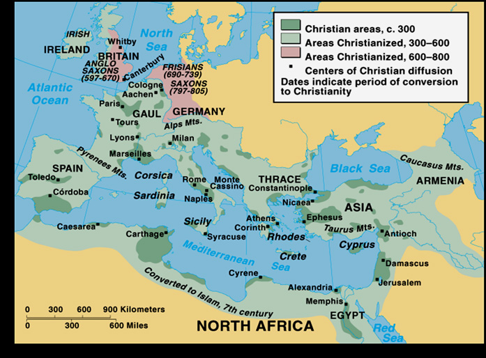 Spread Of Christianity Map Roman Empire The Quotes